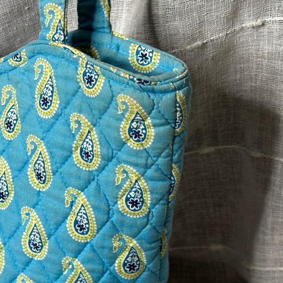 Vintage Vera Bradley Bermuda Blue Original Button Snap Tote Bag Designer 2005 - Picture 4 of 16